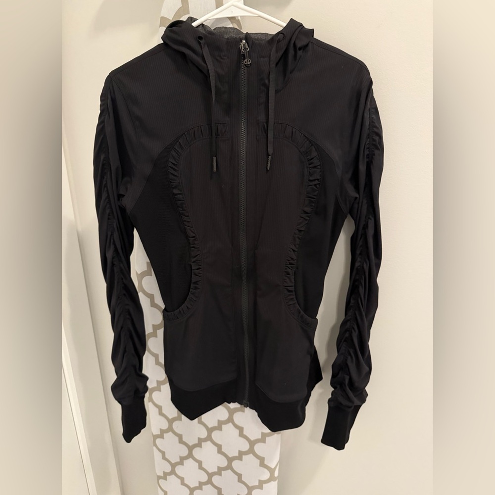Lululemon Athletica Black Zip-Up Jacket with Hood